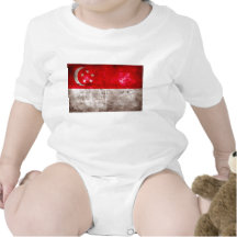 Weathered Singapore Flag Shirts