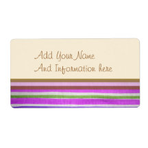 Weathered Striped Shipping Label
