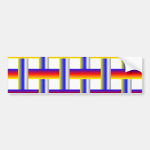 Weave Bars Bumper Stickers