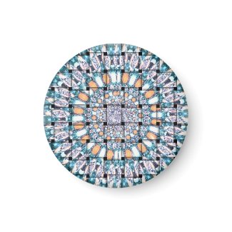 Weaved Blue/Orange Sunflower Magnet