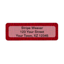 Weaved Stripes Custom Return Address Labels
