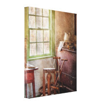 Weaving - In the weavers cottage Canvas Prints