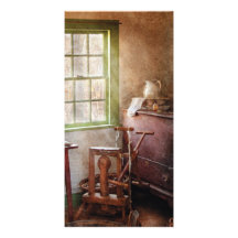 Weaving - In the weavers cottage Custom Photo Card