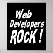Web Developers Rock! Poster Print