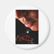 WEB OF DECEIT FRIDGE MAGNET