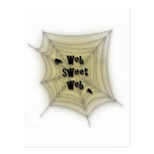 Web sweet web postcard