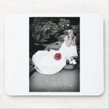 WedBouquetR091810StairsBW Mouse Pad