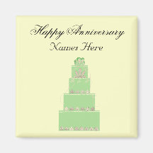 Wedding Anniversary Memento Magnets