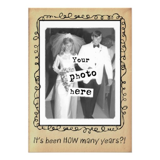 Wedding Anniversary Party Custom Invite