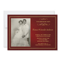 Wedding Anniversary Photo Invitations - 50th