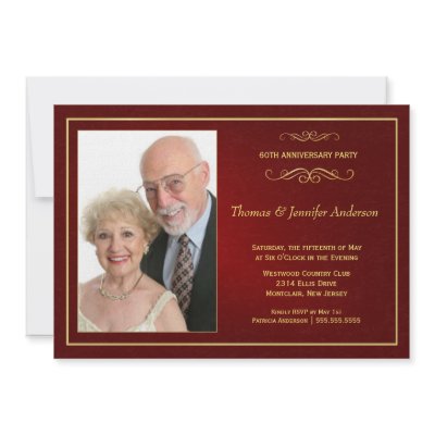 60th Wedding Anniversary Cards on Wedding Anniversary Photo Invitations 60th By Squirrelhugger