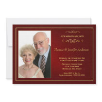 Wedding Anniversary Photo Invitations - 60th