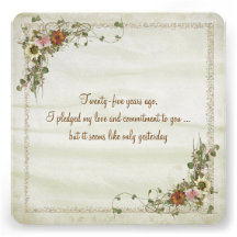 Wedding Anniversary Vow Renewal Custom Announcements