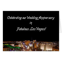 Wedding Anniversay in Vegas Card