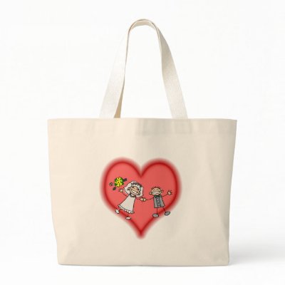 wedding canvas bag by shopaholicchick