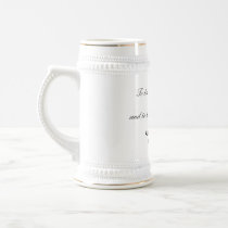 Wedding beer stein- wedding favour or gift coffee mug