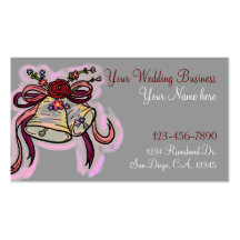 Wedding Bells customizable business cards