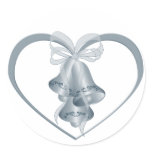 Wedding Bells Round Stickers