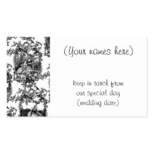 Wedding black toile- address cards business cards