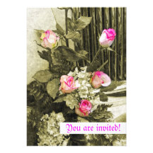 Wedding Bouquet Custom Invitation