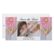 Wedding Bouquet Save the Date Photo Card