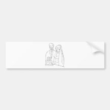 Wedding Bridal 17 Bumper Stickers