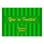 Wedding-Bridal Shower Invitation in Green