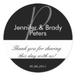 Wedding Bride & Groom Thank You Favour Sticker