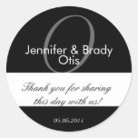 Wedding Bride & Groom Thank You Favour Sticker