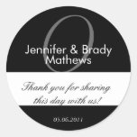 Wedding Bride & Groom Thank You Favour Sticker