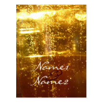 Wedding Bubbles Postcard Template postcards