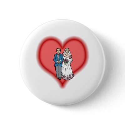 wedding pinback button by shopaholicchick