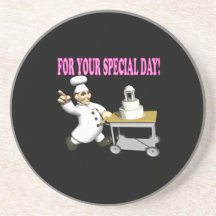 Wedding Cake 6 Beverage Coasters