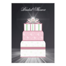 Wedding Cake Bridal Shower Invitation
