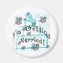 Wedding Cake Bride Tshirts and Gifts Fridge Magnet