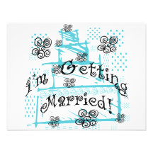 Wedding Cake Bride Tshirts and Gifts Custom Announcements