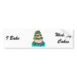 Wedding Cake Bumper Sticker