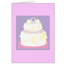 WEDDING CAKE CARDS
