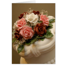 Wedding cake greeting card
