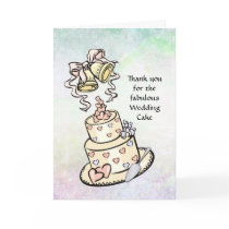 Wedding Cake - Many Uses - Bridal Services Greeting Card