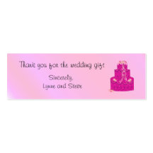 Wedding Cake Thank You Business Cards