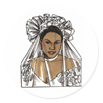 Wedding Cards 2 Round Stickers