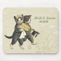 Wedding Cats Mouse Pad