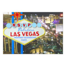 Wedding Celebration after Vegas Vows Invitations