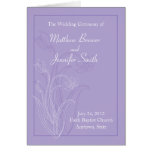 Wedding Ceremony Program and Order of Service Card
