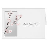 Wedding Cherry Blossoms Template Greeting Cards