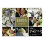Wedding Collage Thank You Card - Sage