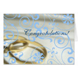 Wedding Congrats (Customizable Colour!) Greeting Card
