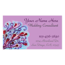 Wedding Consultant customizable business card