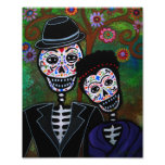 Wedding Couple Day of the Dead Painting Photo Art